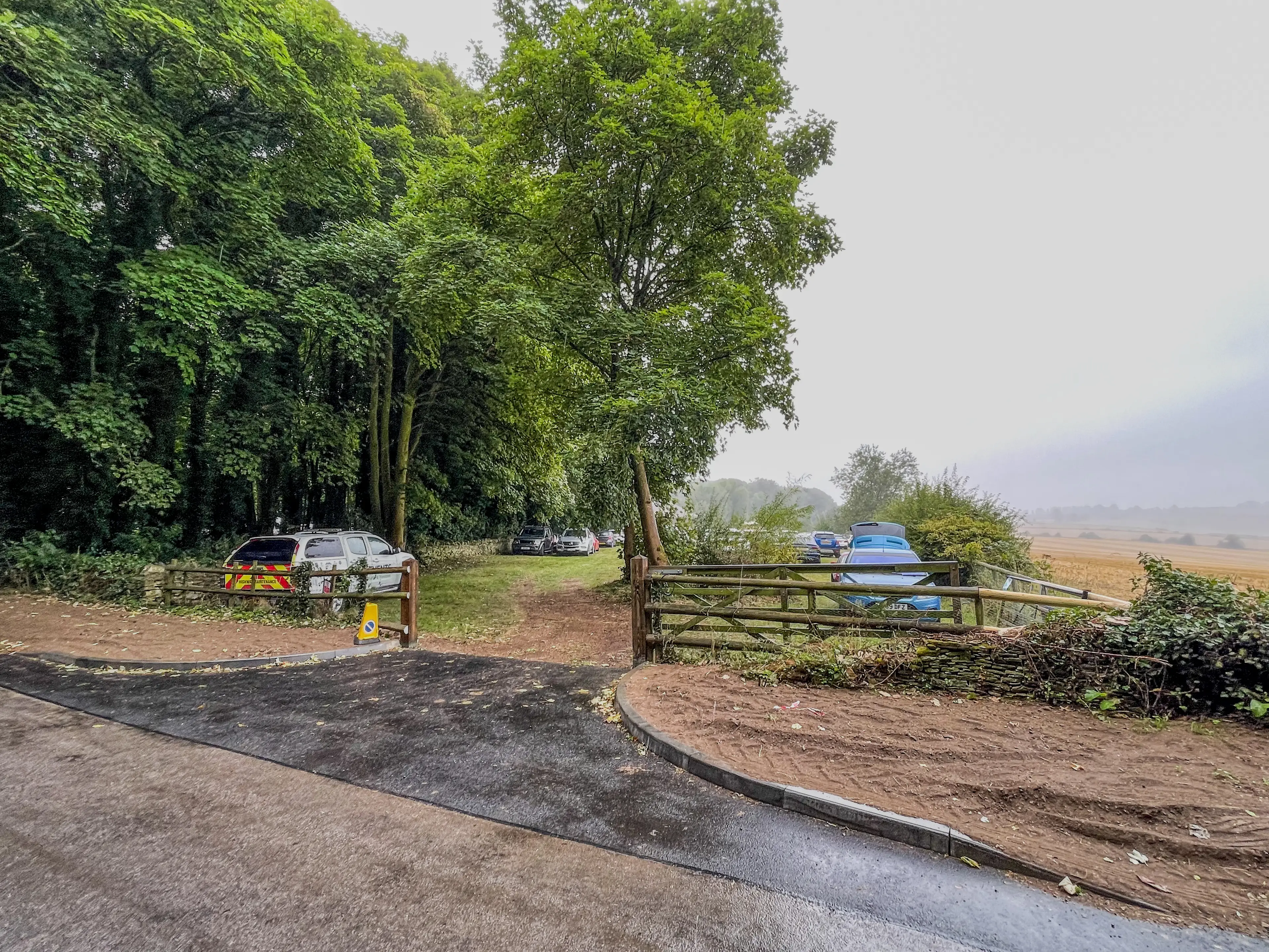 The car park for Clarkson's new pub (Ben Birchall/PA Wire)