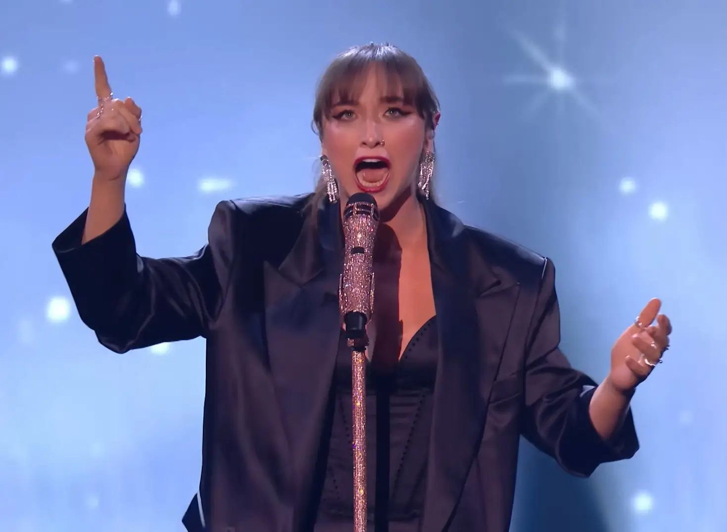 If she wins she's still got to go to work the next day, but perhaps not for much longer. (ITV)