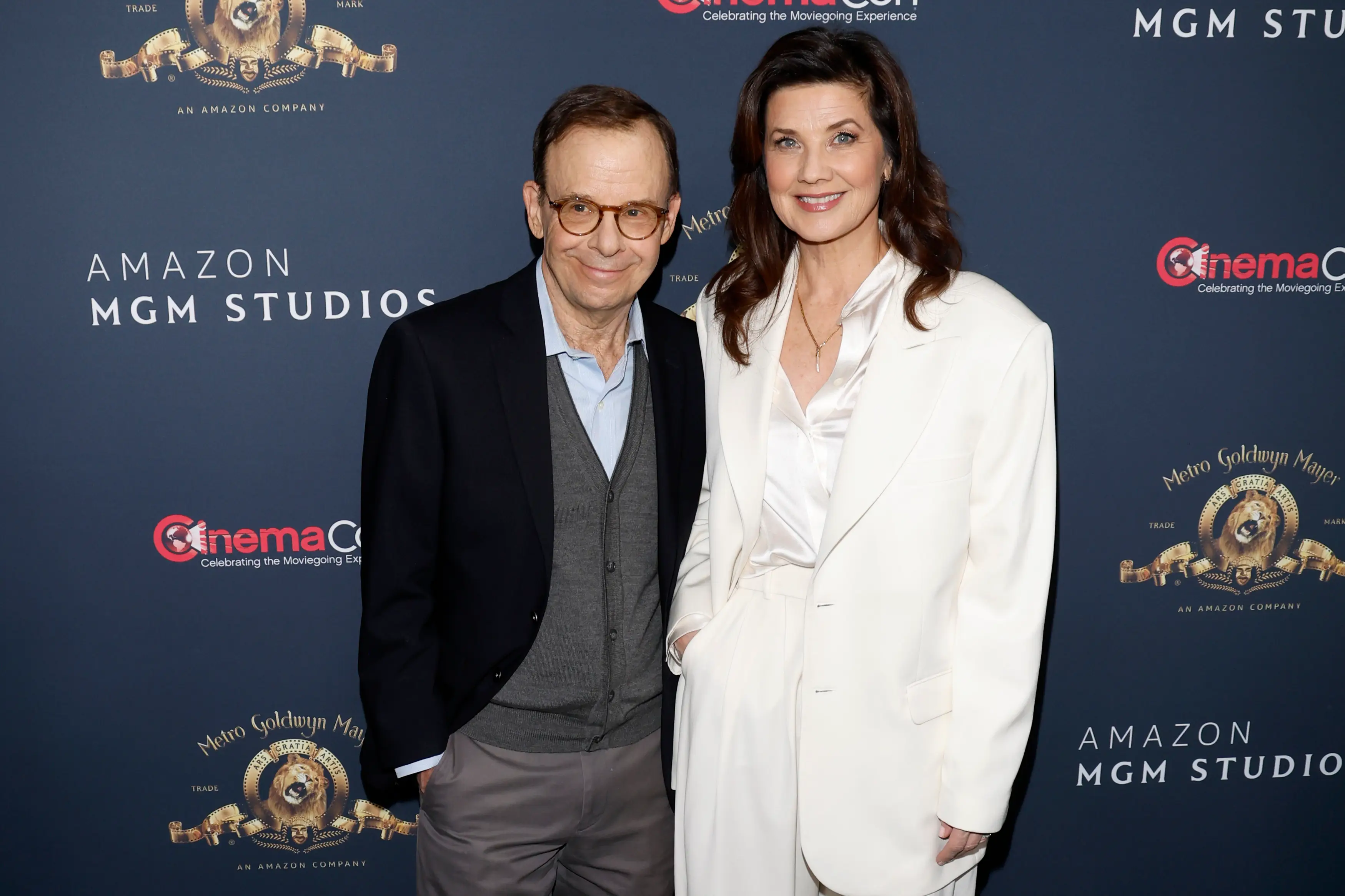 Rick Moranis and his Spaceballs co-star Daphen Zuniga reunited at CinemaCon this week (Gabe Ginsberg/Getty Images)