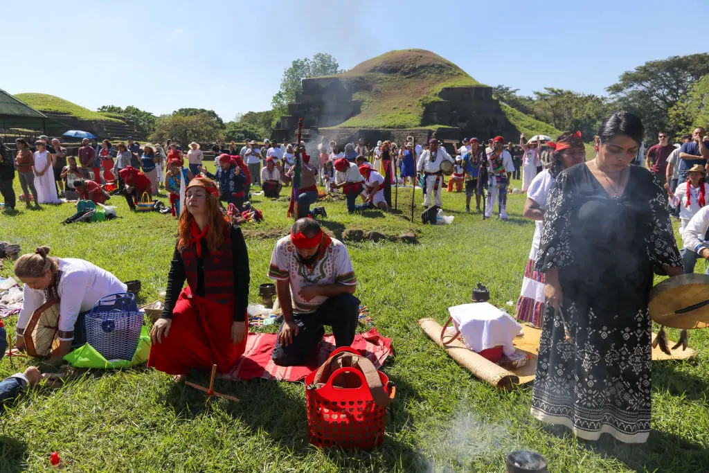 The Mayans as a people never fully vanished, they're still around today (Alex Pena/Anadolu via Getty Images)