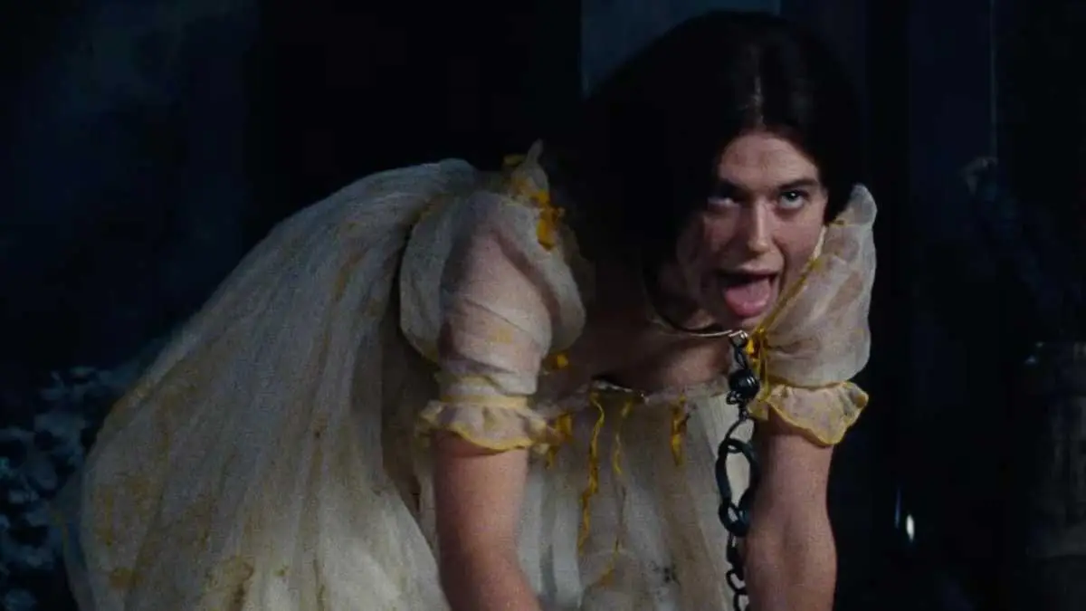 In the book her dog is hung by Heathcliff (Warner Brothers)