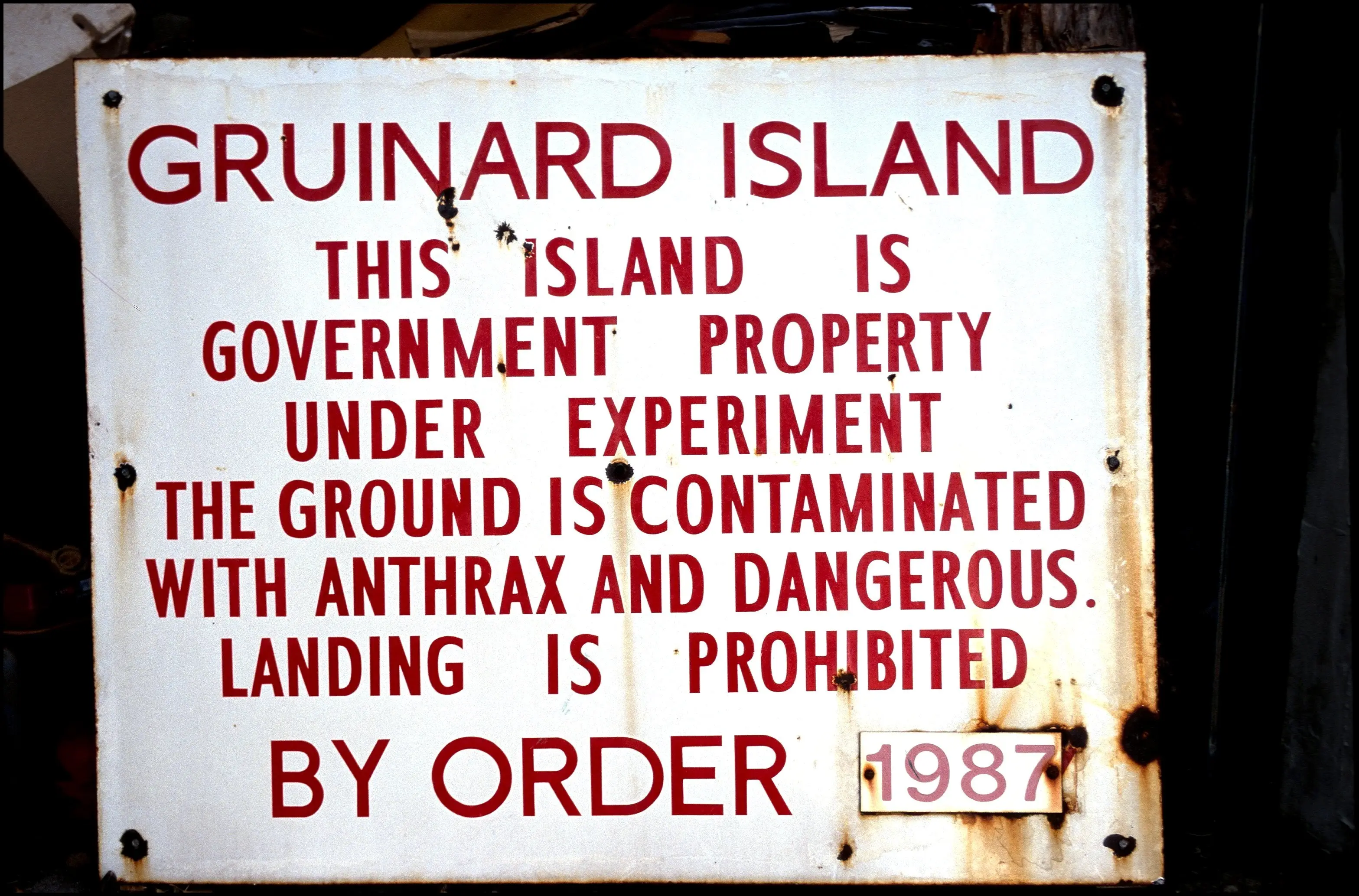 Thee Ministry of Supply previously recognised the island as contaminated (Chip HIRES/Gamma-Rapho via Getty Images)