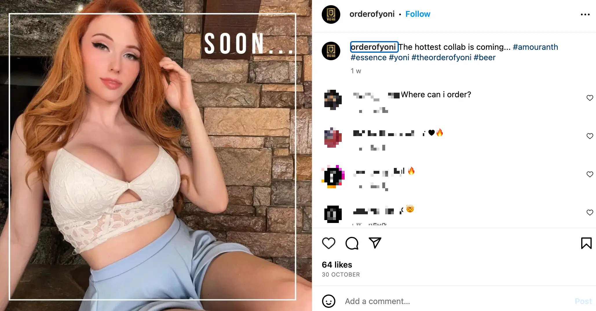 The streamer is joining forces with a Polish beer manufacturer.