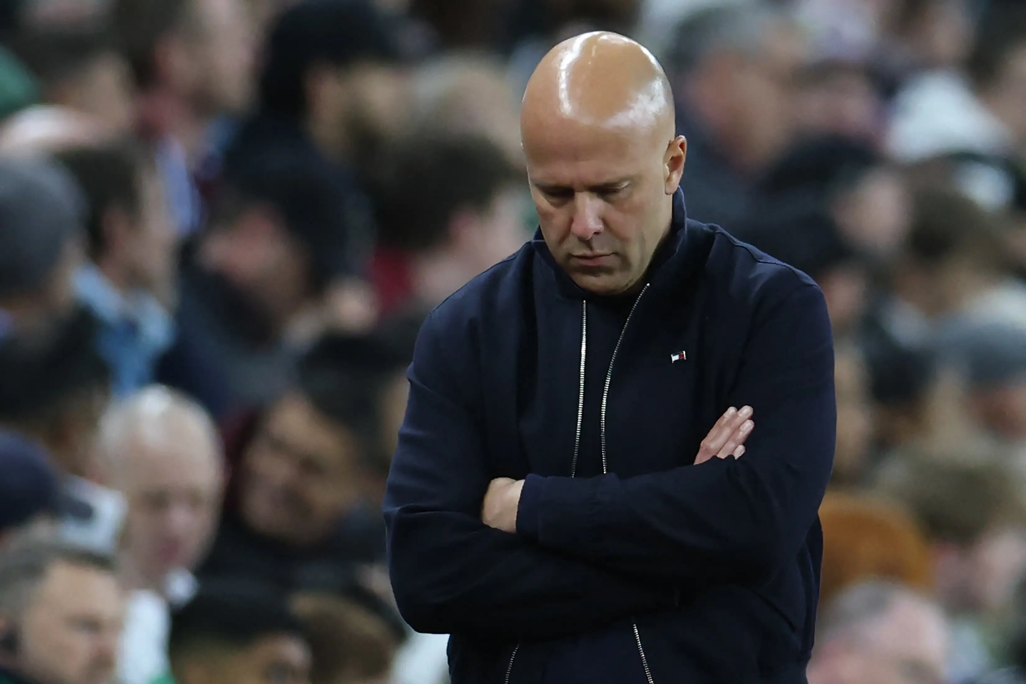 Arne Slot was manager for two seasons. (Darren Staples / AFP via Getty Images)