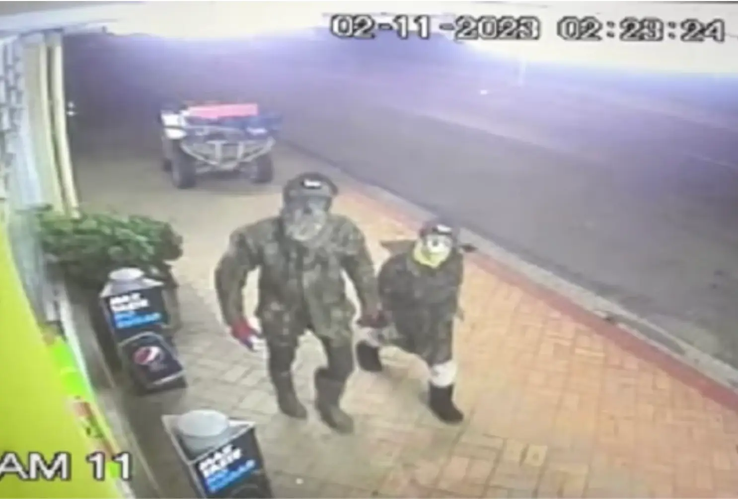 The dad is alleged to have unsuccessfully targeted the same store in November 2023 (New Zealand Police)