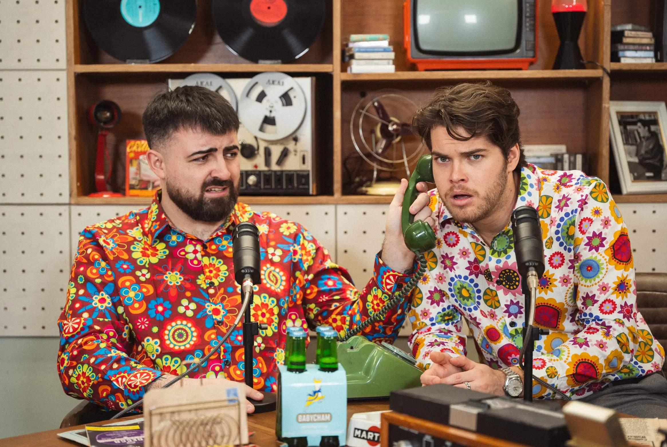 Aidan co-hosts a popular podcast with Rufus Rice (Supplied)