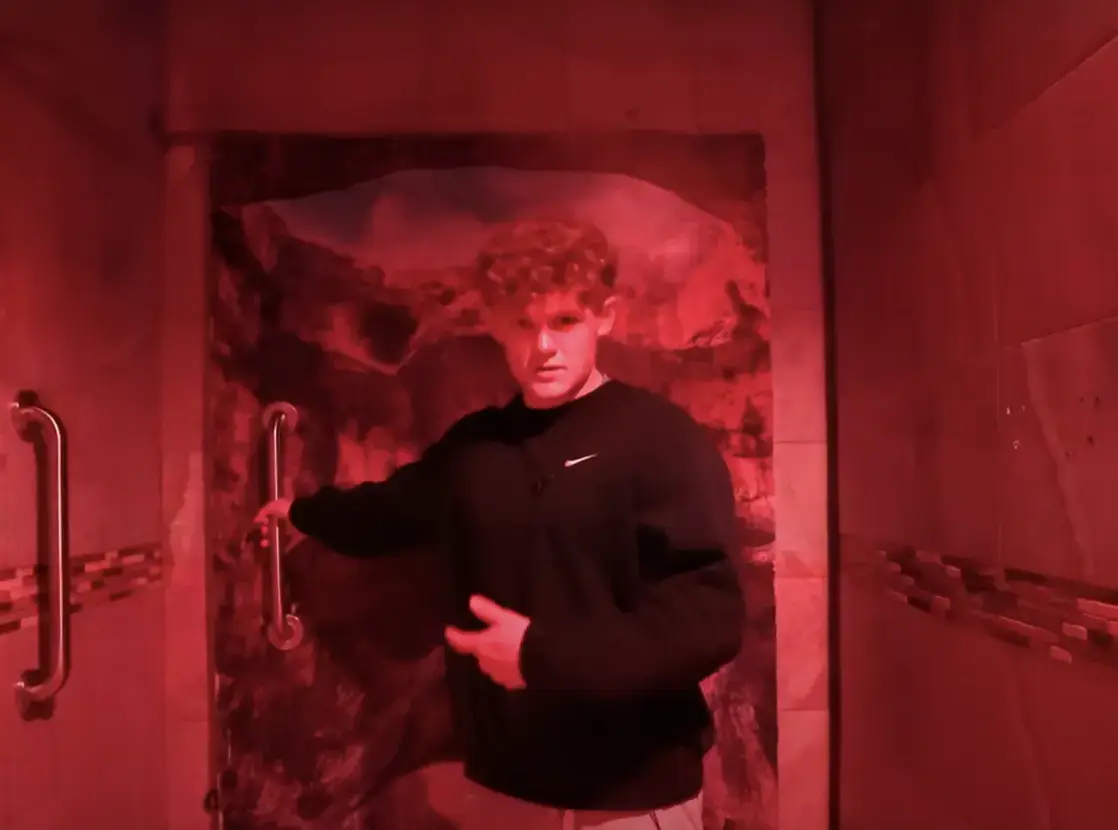 Three hours in here, by the end of it you can't see or hear anything, would you do it? (YouTube/Ryan Trahan)