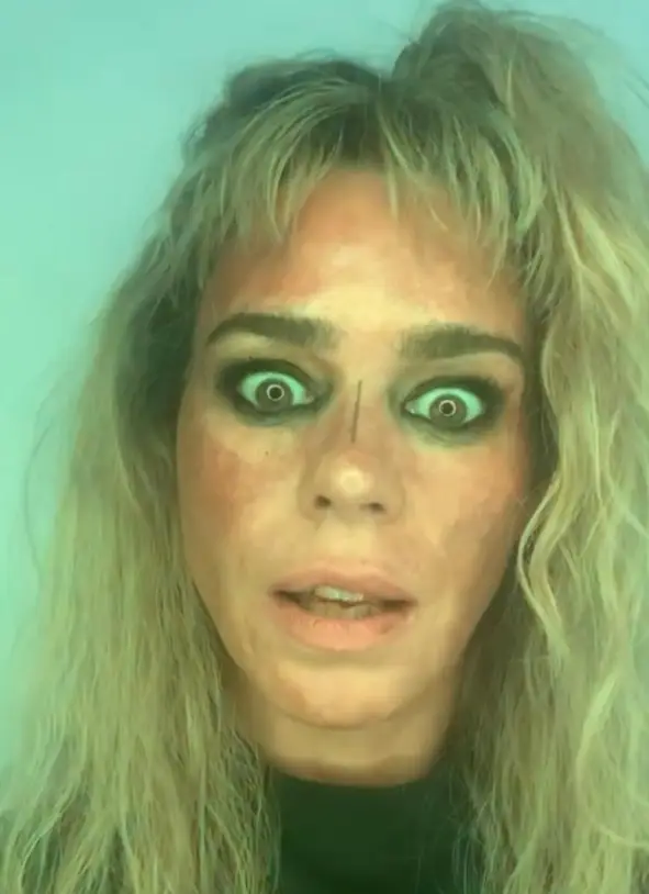 Billie Piper also stars as Eris, the goddess of discord (Instagram/@billiepiper)