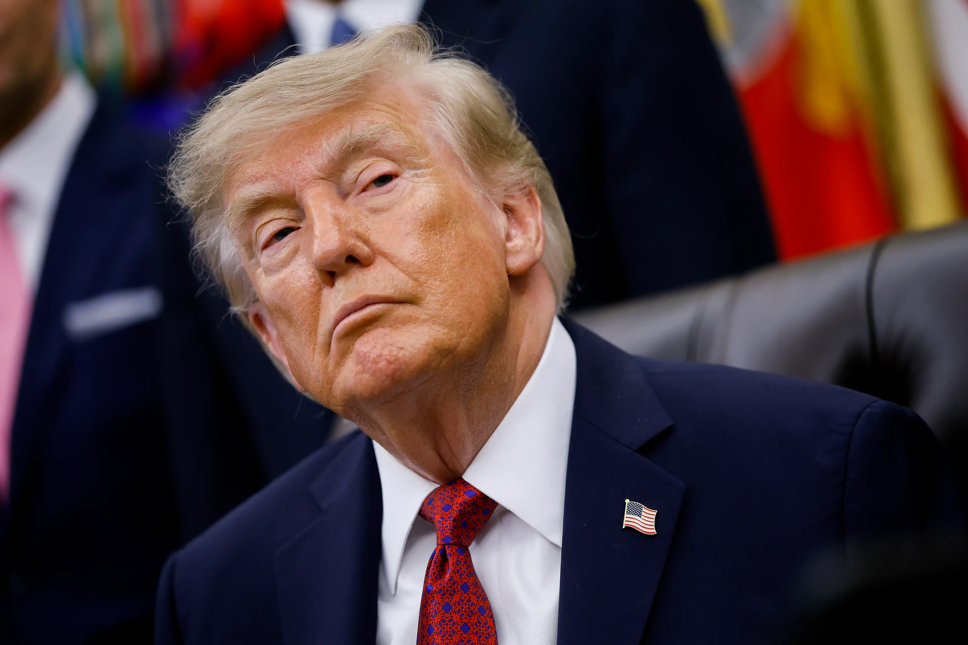 Trump has hinted that the US would not help the UK in a future Falklands conflict (Kevin Dietsch/Getty Images)
