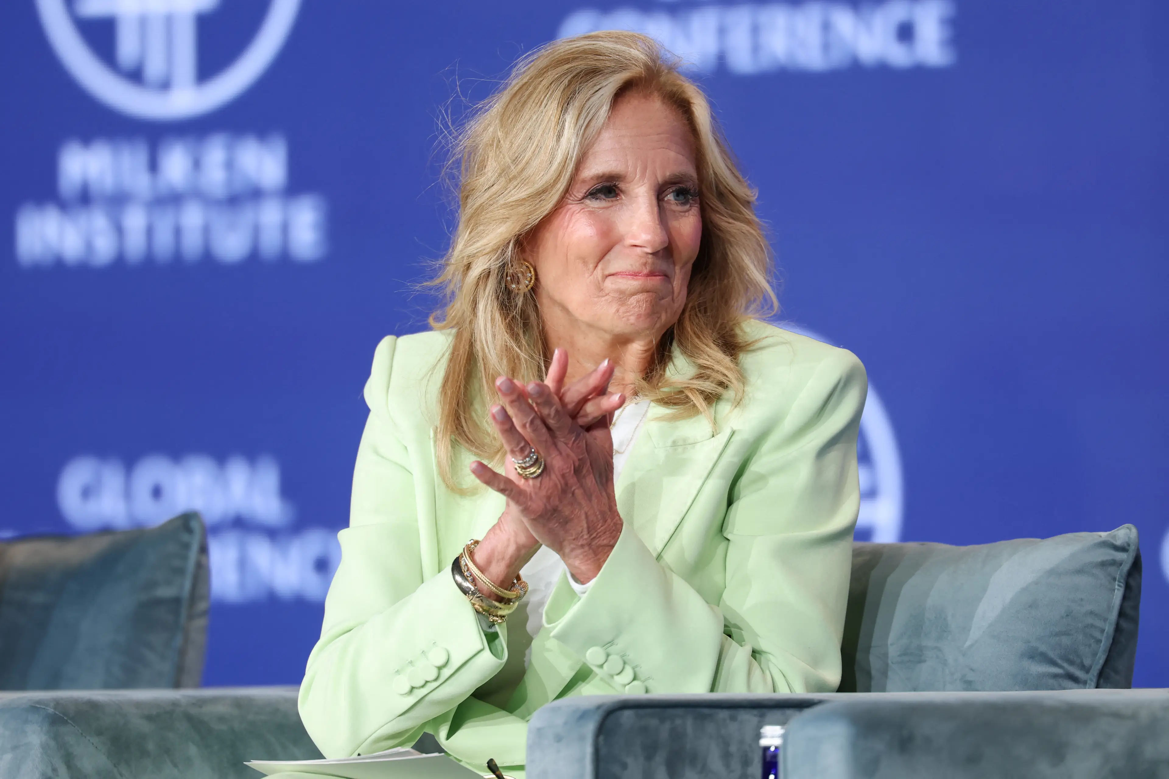 Jill Biden said she was 'terrified' watching the debate (Getty)