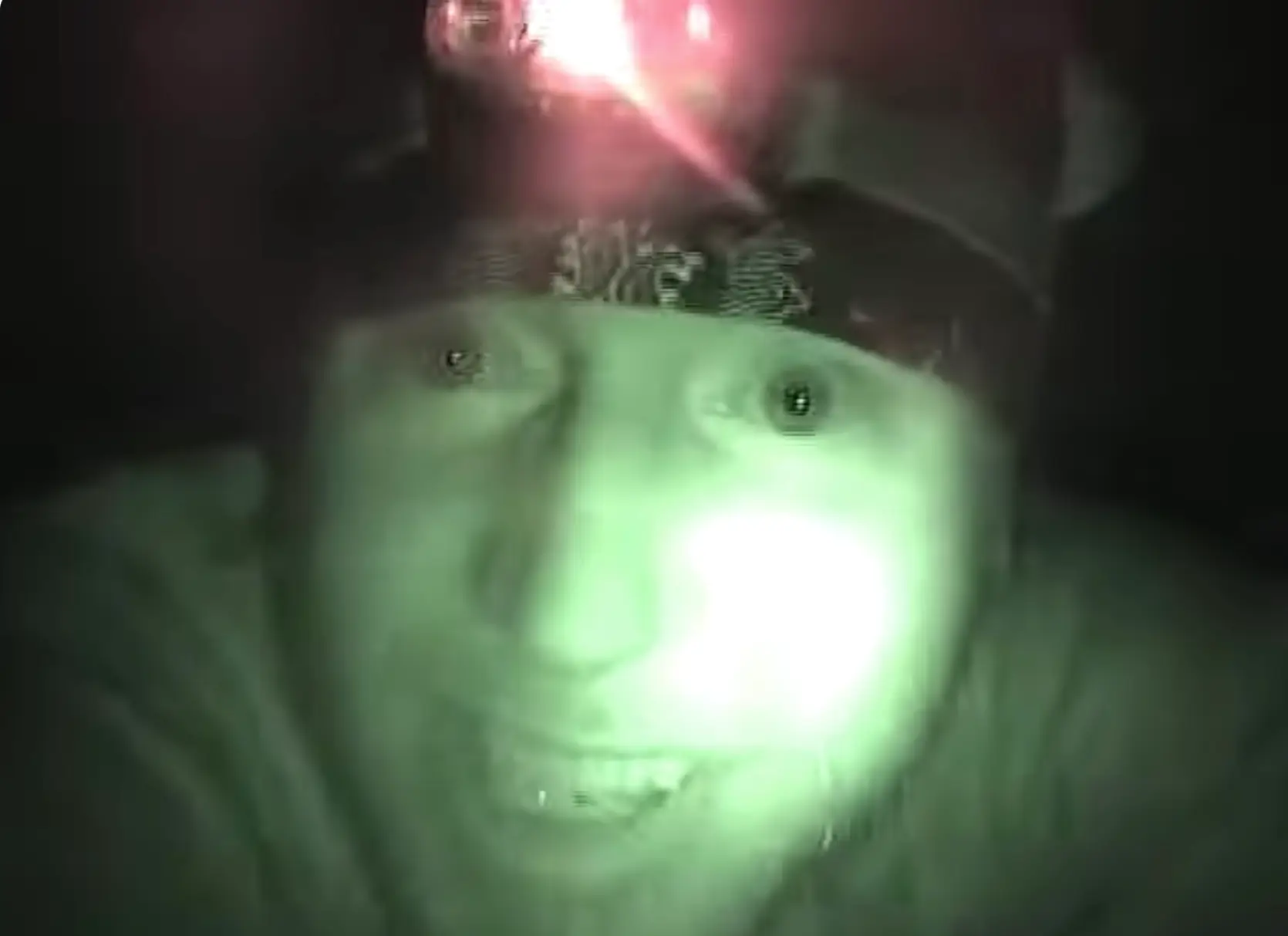 The lads chillingly joked about how dangerous it was down there (YouTube/CBG)