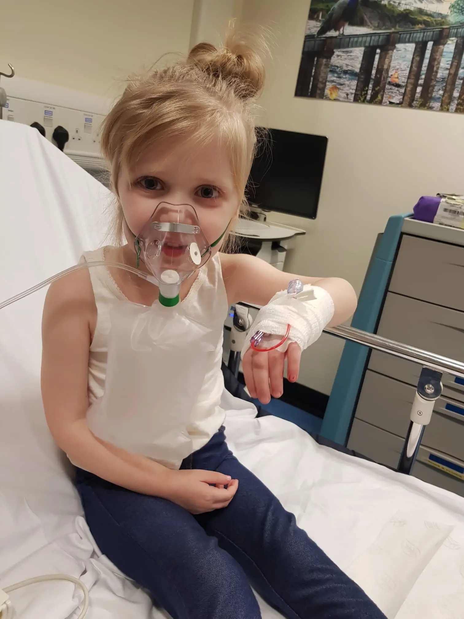 Faye's mum wishes they'd got the right diagnosis sooner and says doctors 'ruined my little girl's whole childhood' (SWNS)