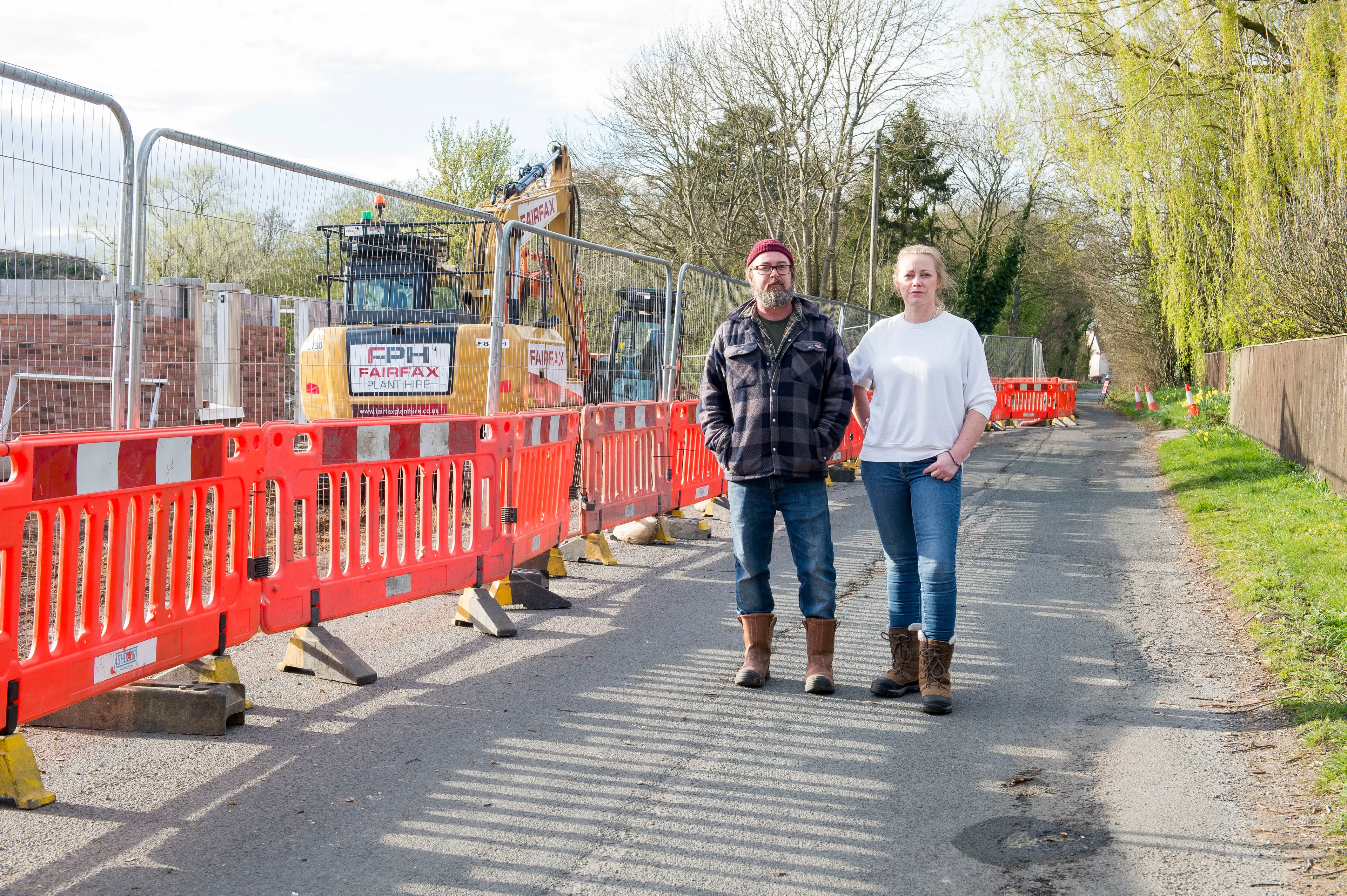 Drew Pearce and Kate Wilcox live just 300 yards from their local town.