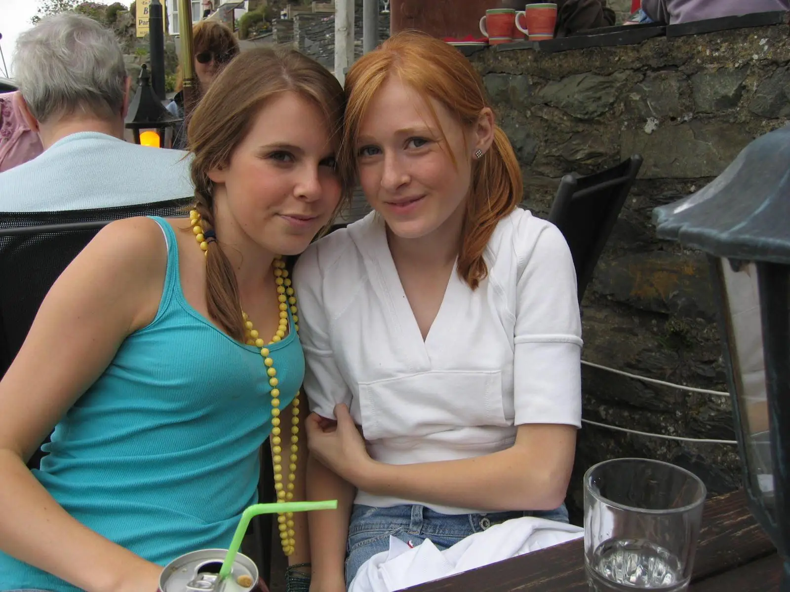 Gemma and her best friend Ruth, who also ran the London Marathon in her memory, as teenagers (PA Real Life)