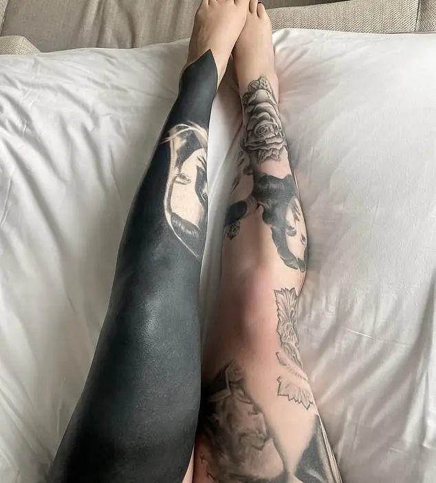 Von D has revealed why she made the decision to black-out her tattoos (Instagram/@thekatvond)