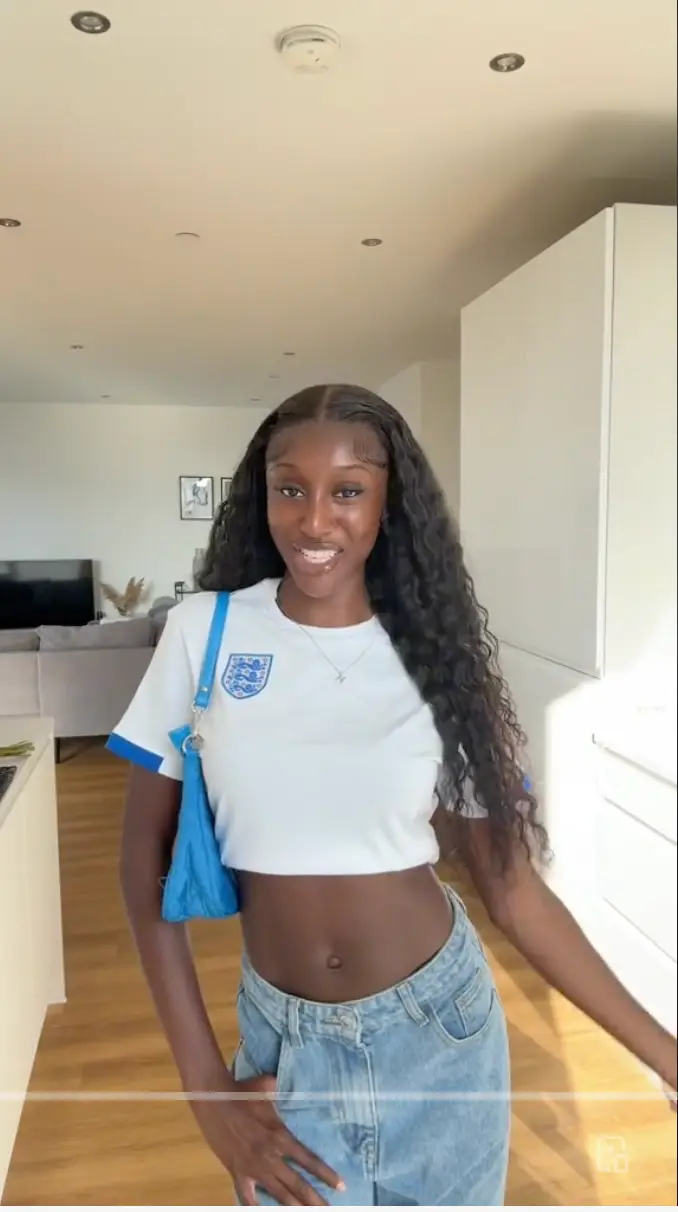 She even managed to bag an England top for just £7.