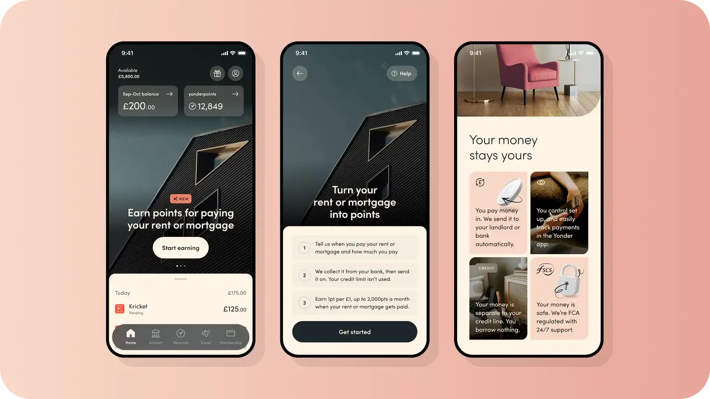 You can earn up to £50 per month if you pay your rent or mortgage via the app (Yonder)