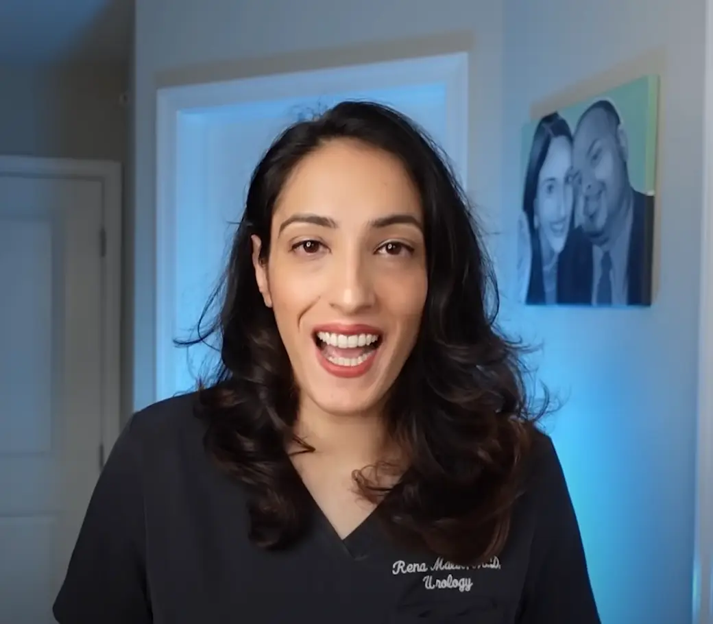 Dr Rena Malik says men are more average down below than what they'd expect (Youtube/Rena Malik, M.D.)