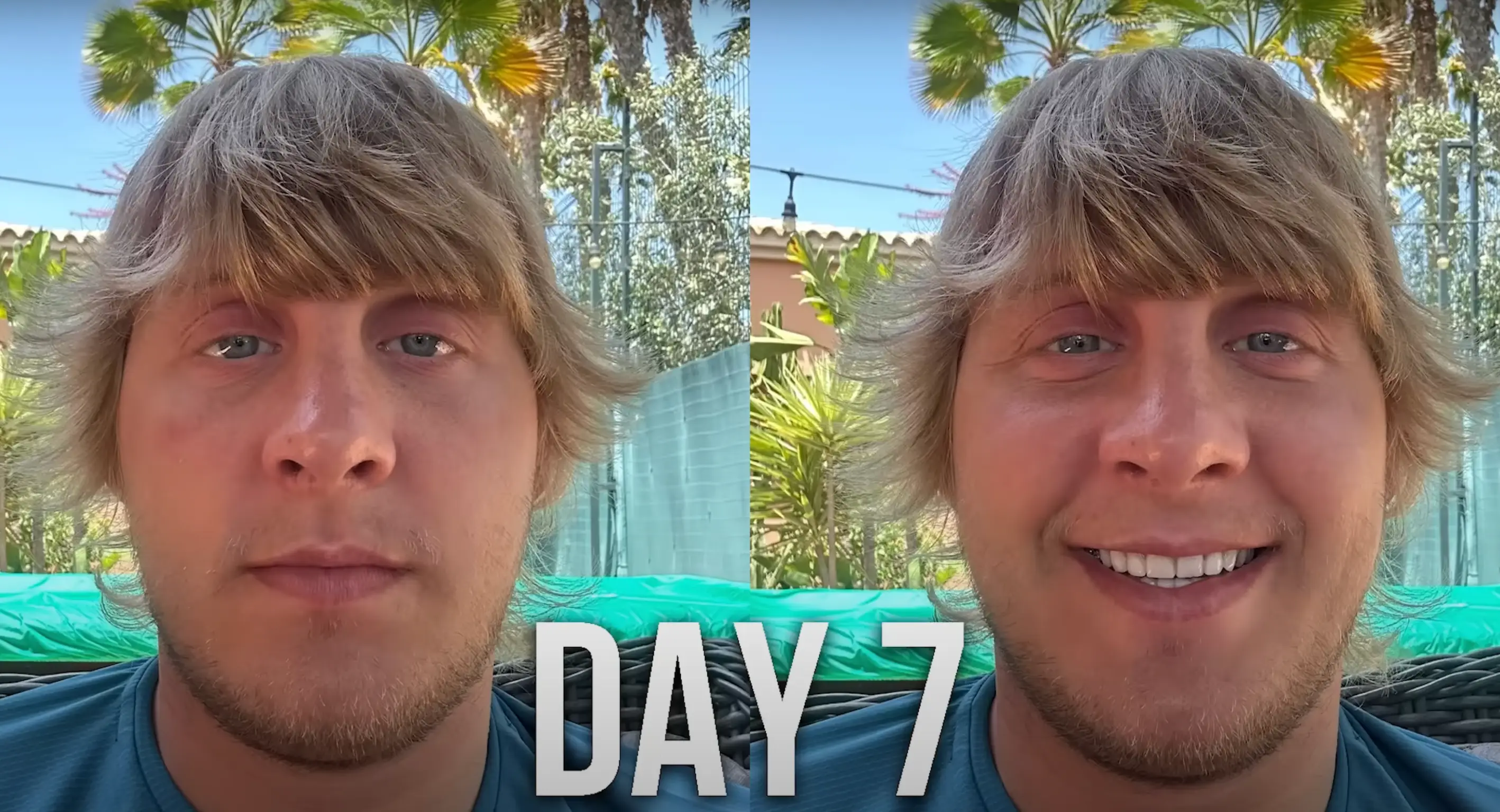 A difference could be seen by day seven, though not a huge one. (Youtube/Paddy the Baddy)