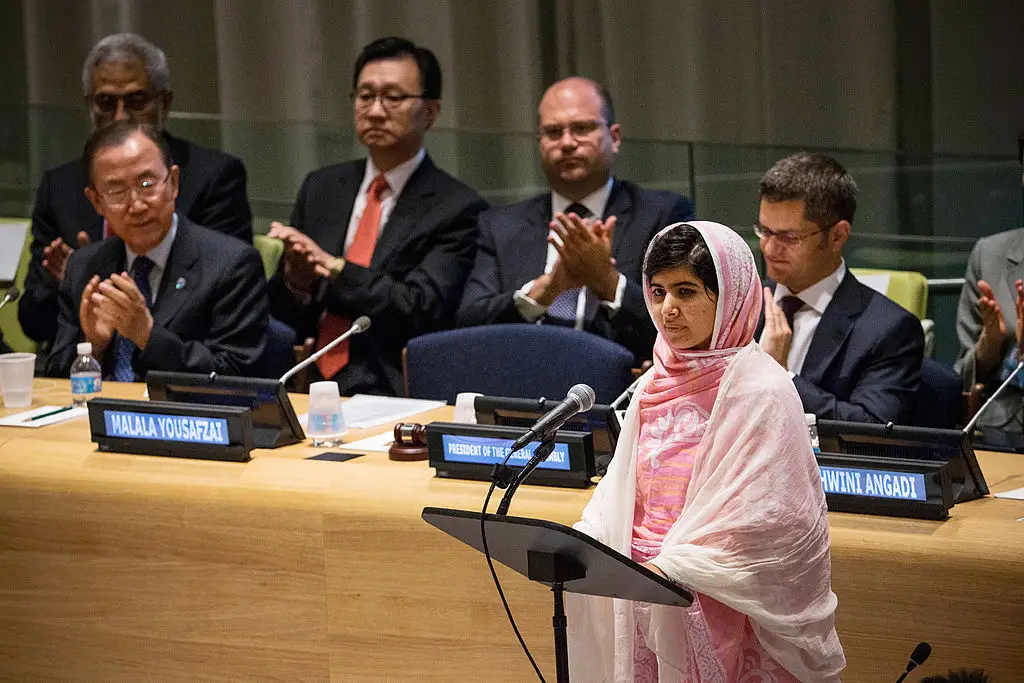Malala has been fighting for equal rights since she was a child (Andrew Burton/Getty Images)