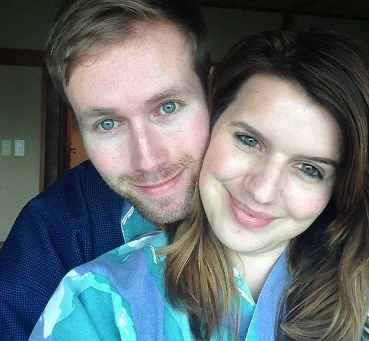 Jennifer Cahill's husband Rob told the inquest the risks of a home birth were not properly explained to them (Facebook)