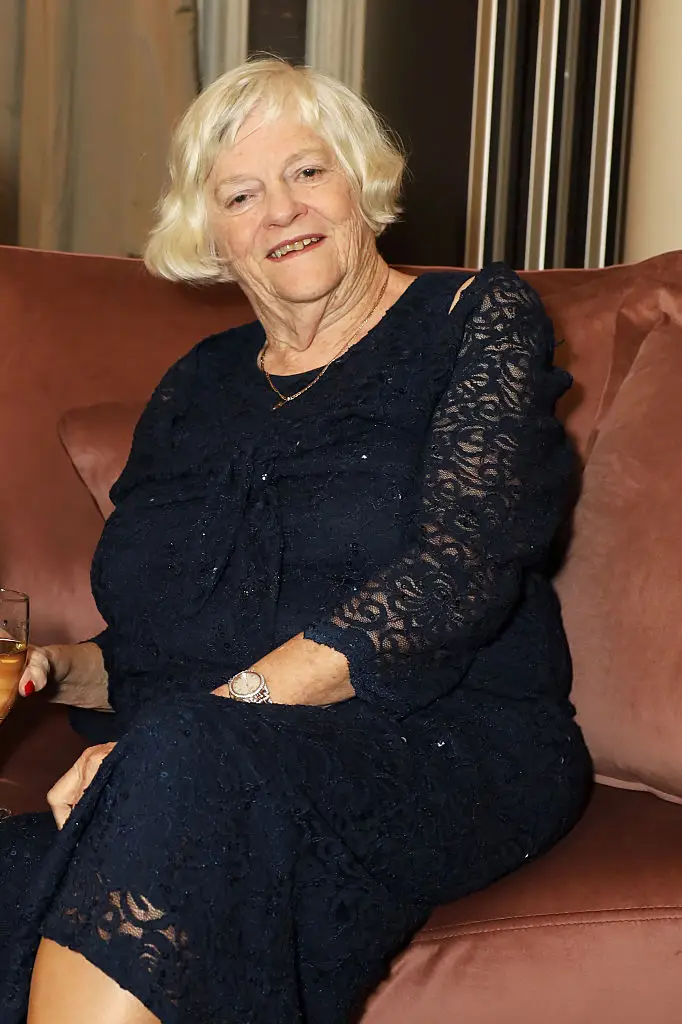 The WhatsApp messages show Ann Widdecombe in communication with a producer about a scheduled TV appearance (Dave Benett/Getty Images for Best Heroes Awards 2025)