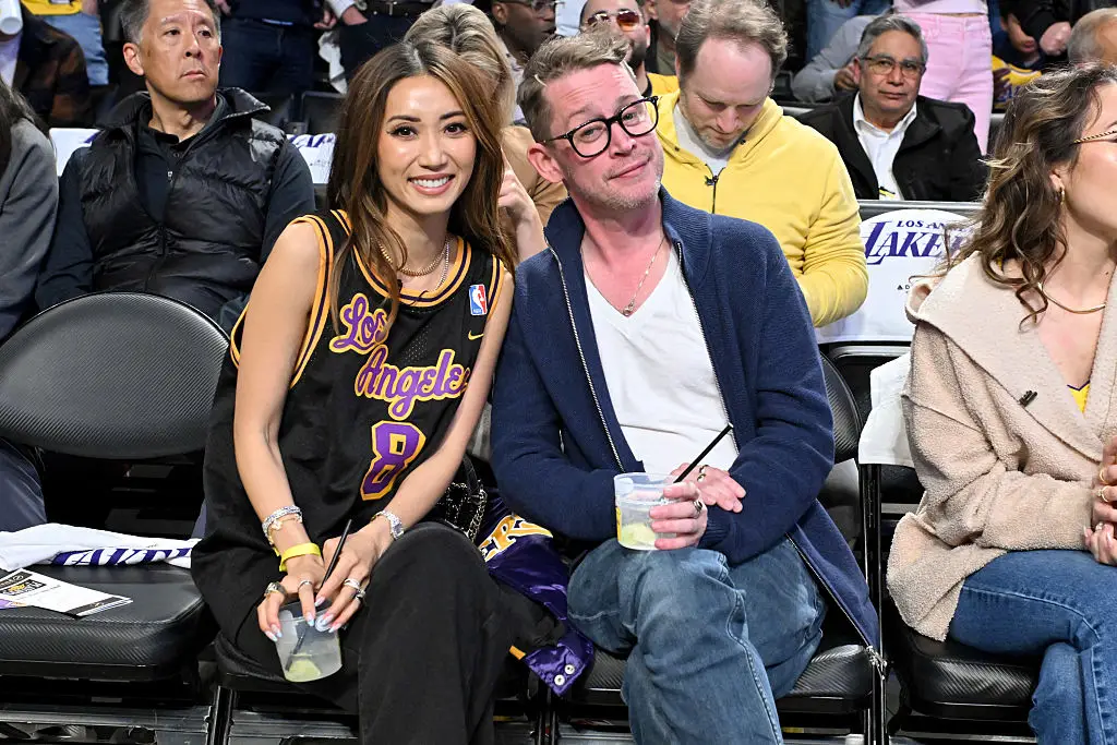 Macaulay and his fiancee Brenda Song (Allen Berezovsky/Getty Images)