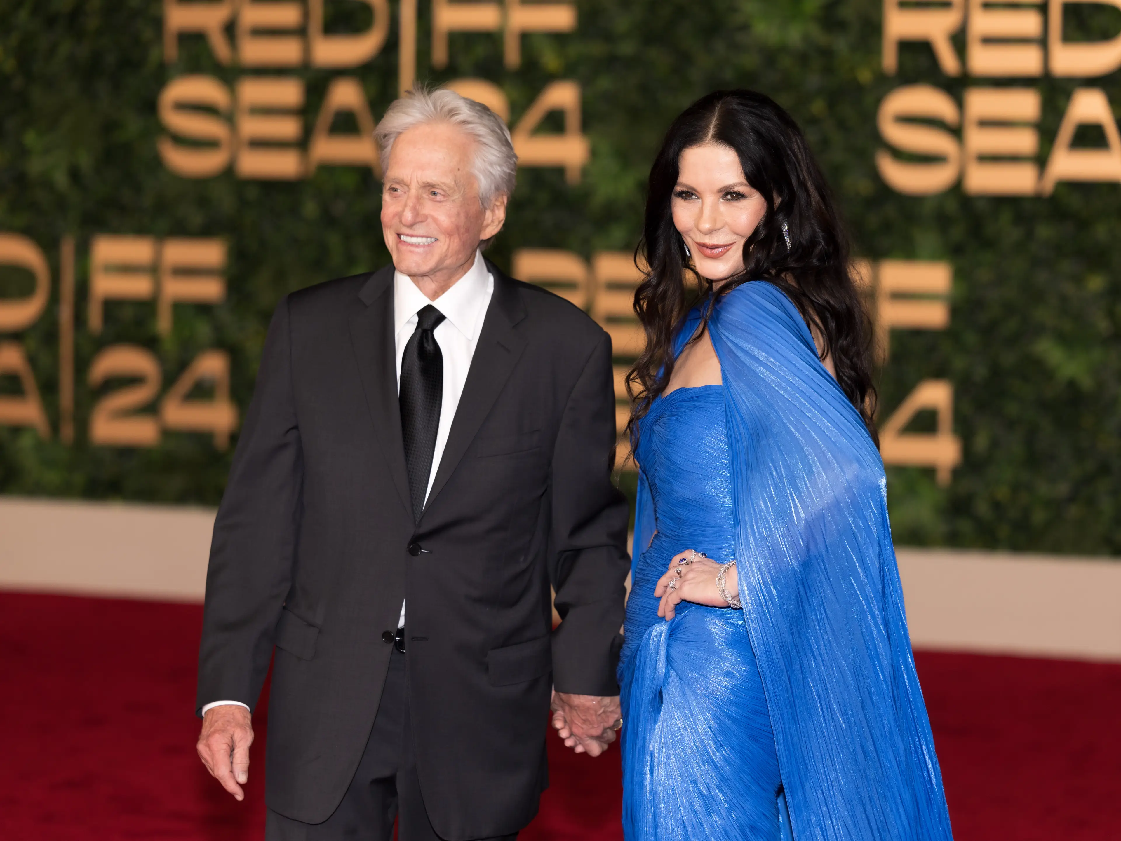 The star seen with his wife of 26-years, Catherine Zeta-Jones (Arnold Jerocki/Getty Images)