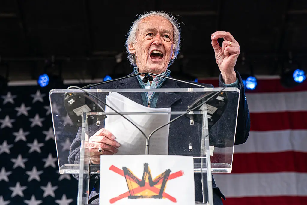 Senator Ed Markey wants to see the back of Trump (Finn Gomez/The Boston Globe via Getty Images)