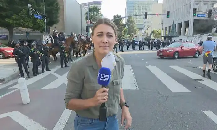 Nine confirmed that 'Lauren and her camera operator are safe' (Nine)