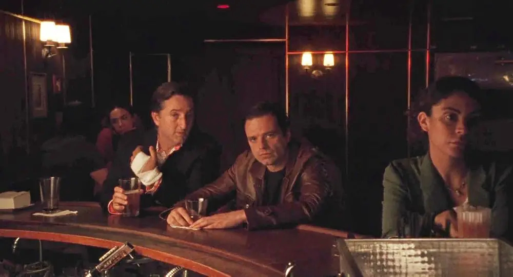 Korsmo in A Different Man alongside Sebastian Stan (A24)