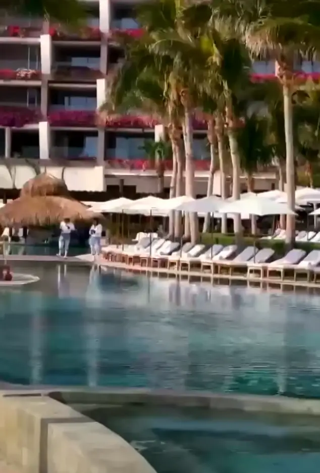 The couple only saw hotel staff and construction workers during their stay (YouTube/Inside Edition)