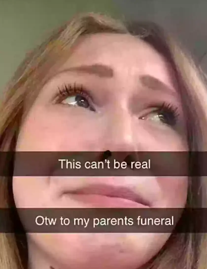 The teenager posted a series of snaps following the murders, online (TikTok)