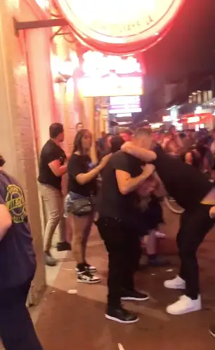 Nate Diaz was filmed choking out Rodney Petersen.