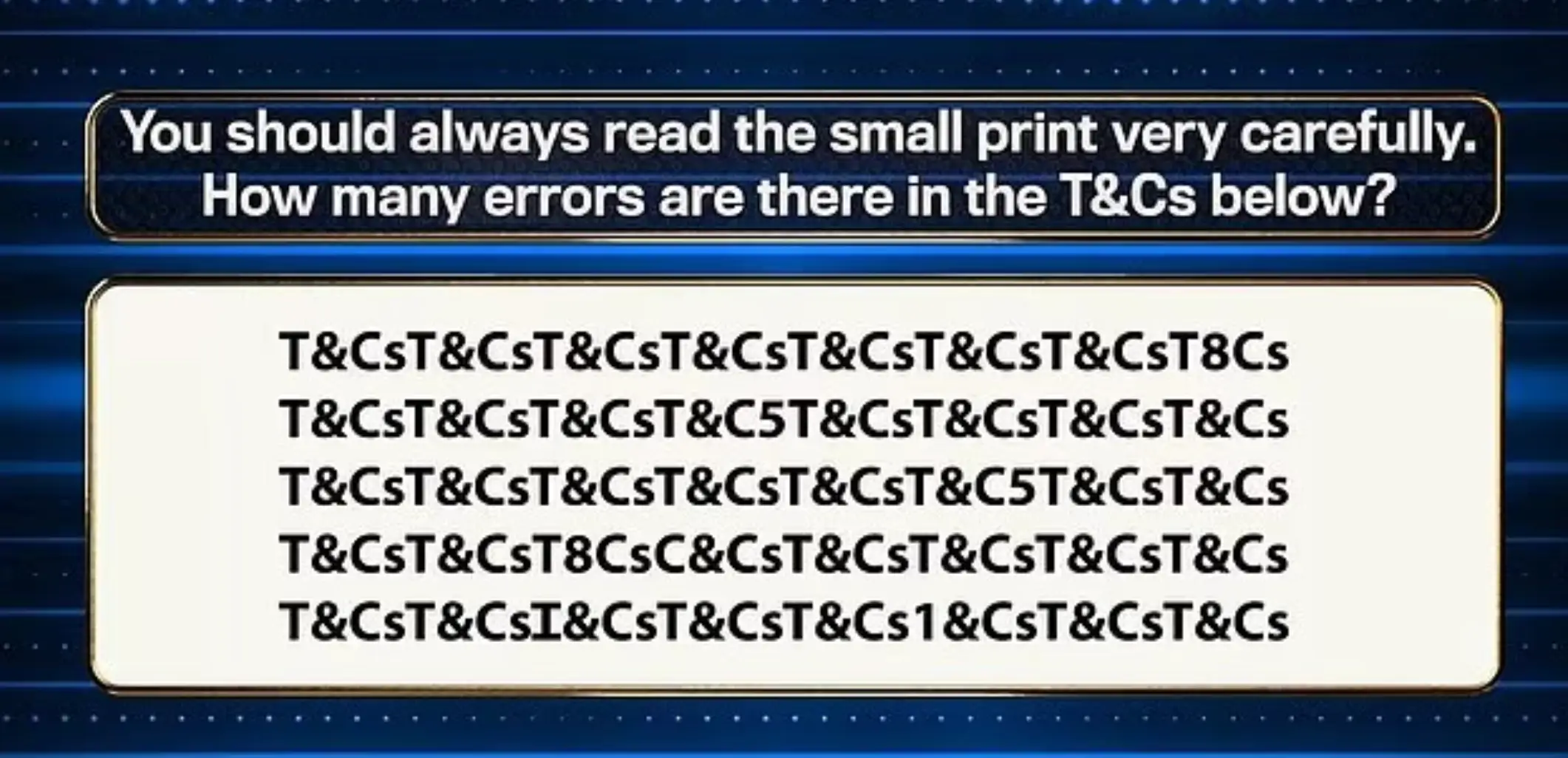 Would you have got this in 30 seconds? (ITV)