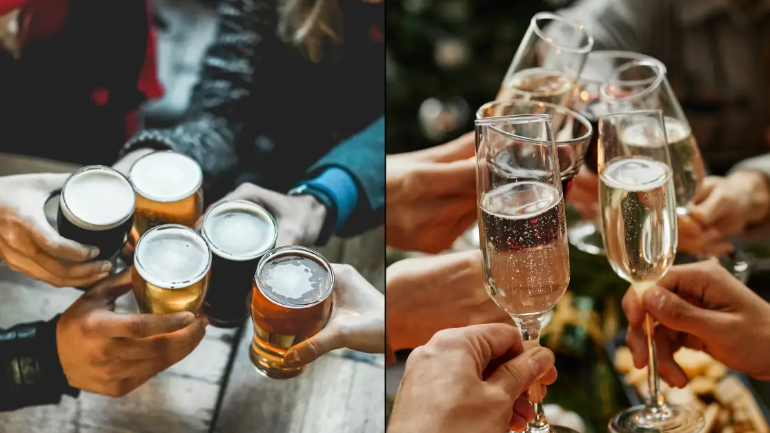 Sign you may be functioning alcoholic can be seen in pub during Christmas