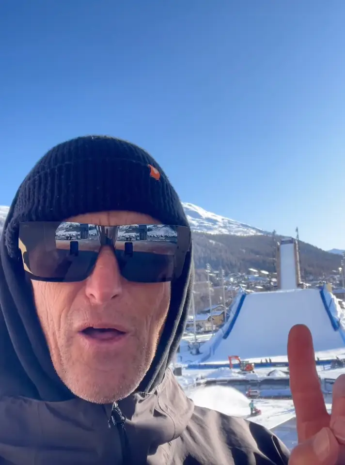 He has been commentating at the big air event. (Instagram/btoddrichards)