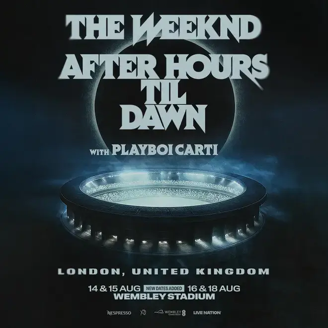 The Weeknd is touching down in London in August 2026 and has recently added an additional date on August 19 (