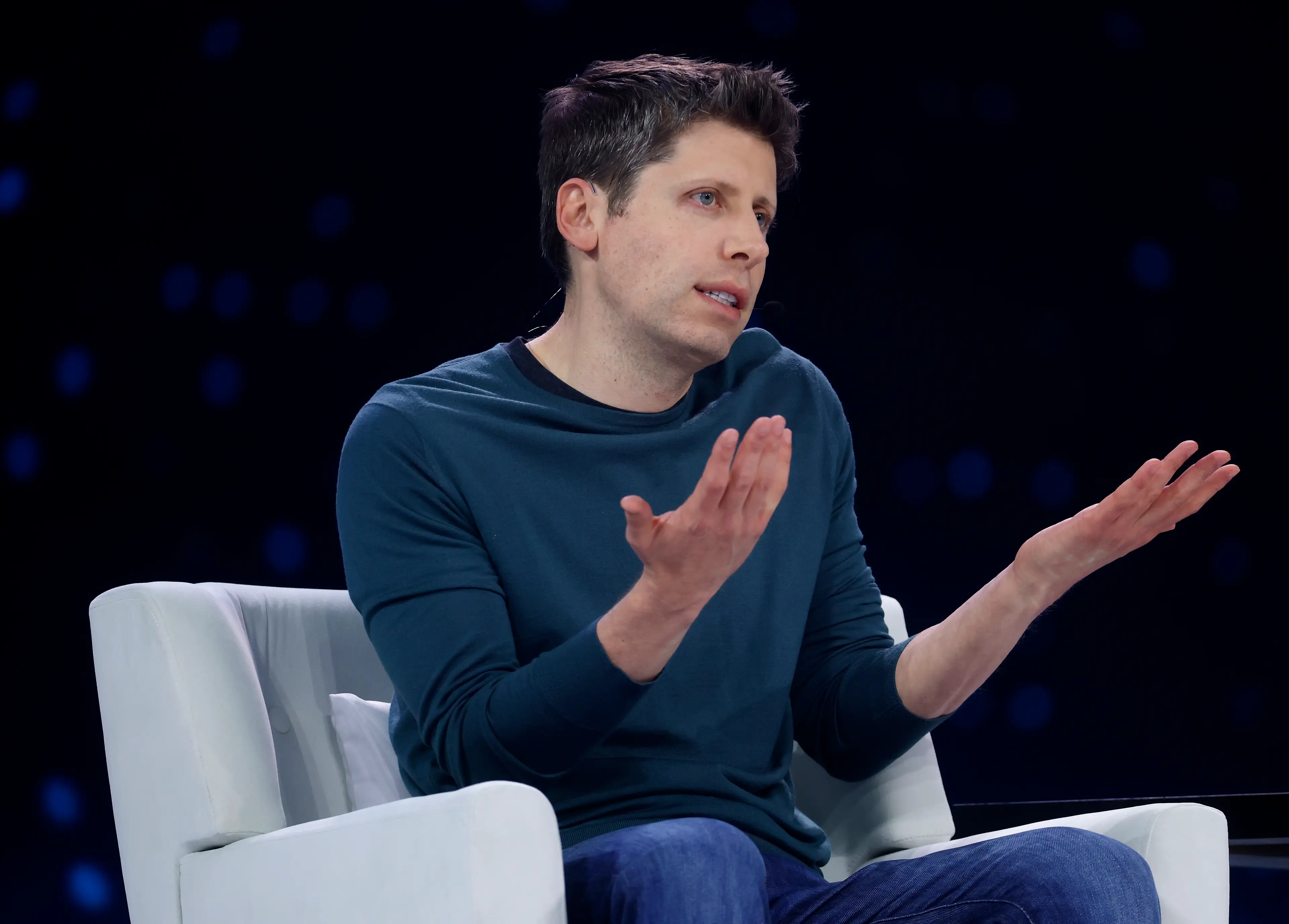 Altman says the laws around ChatGPT logs need to change. (Justin Sullivan/Getty Images)