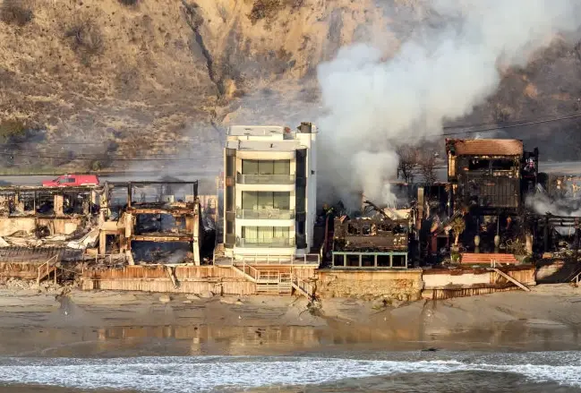 Steiner was stunned that his Malibu mansion was spared (JOSH EDELSON/AFP via Getty Images)