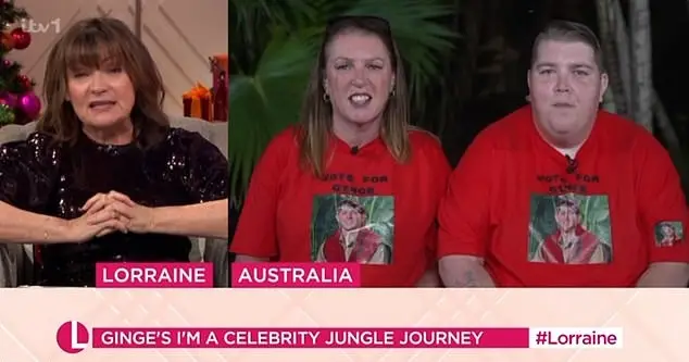 Angry Ginge's mum (middle) spoke about how brave her son has been (ITV)