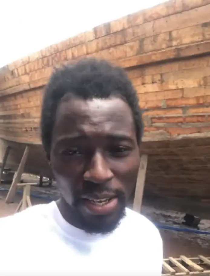 Content creator Ebo Jesus is currently building an ark in Ghana (TikTok/@ebojesus1)