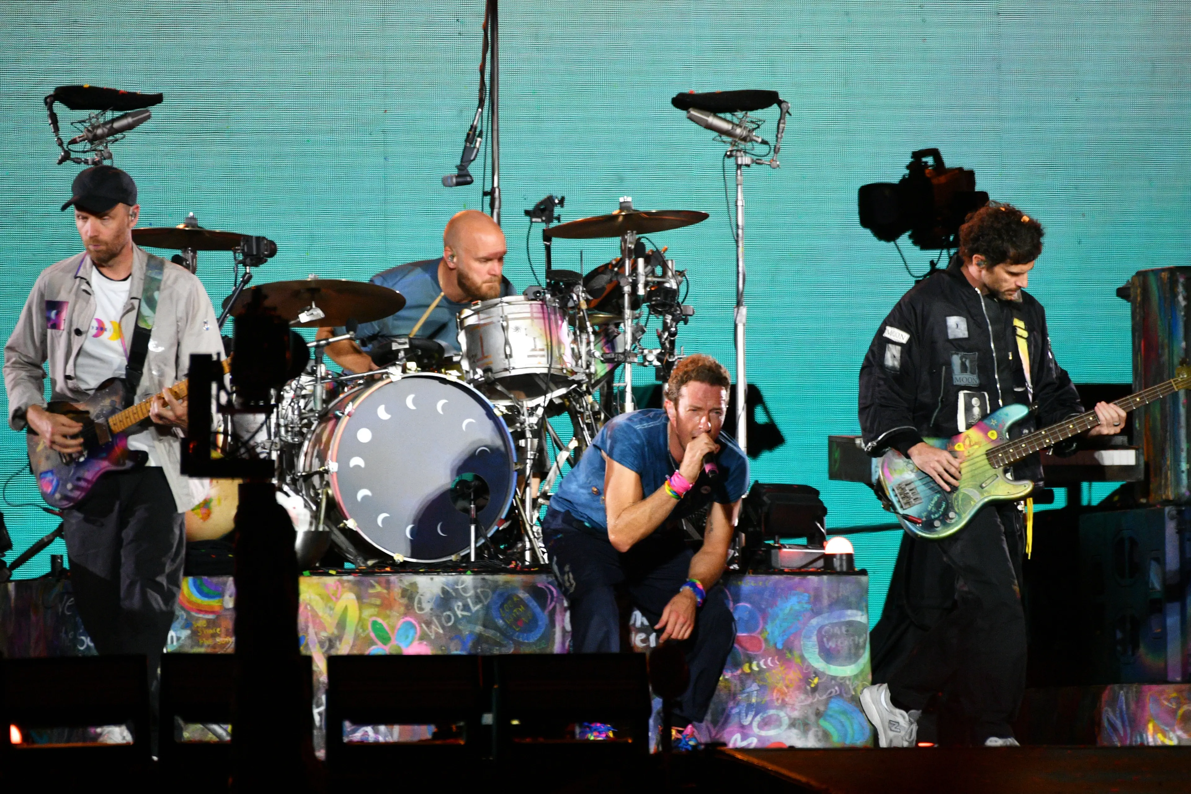 Coldplay played a full band version of Up&Up for the first time since 2017 (Photo by Jim Dyson/Getty Images)