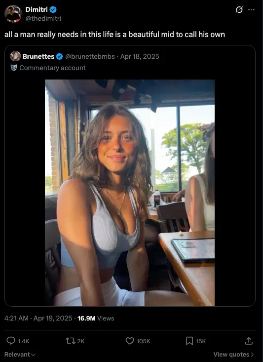 And just like that, Evelyn Smith went from a regular young woman to a viral meme (X)