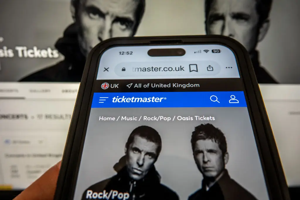 Oasis tickets sold on Ticketmaster (Matt Cardy/Getty Images)