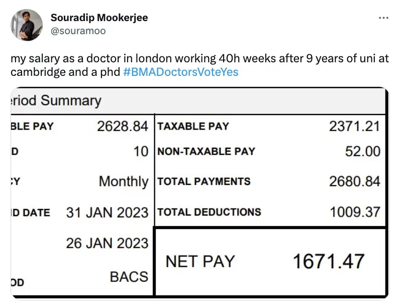 People were left shocked by the monthly wage.