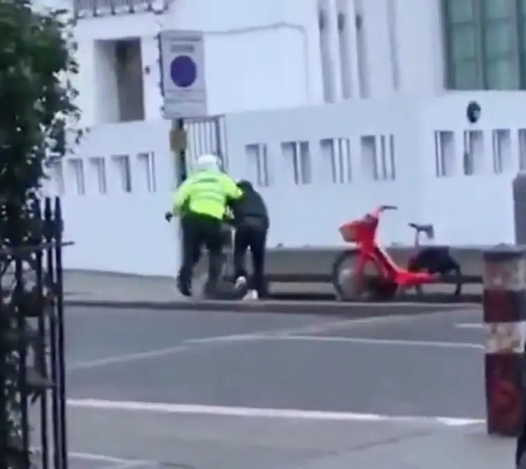 He managed to subdue the suspect, who was later arrested.