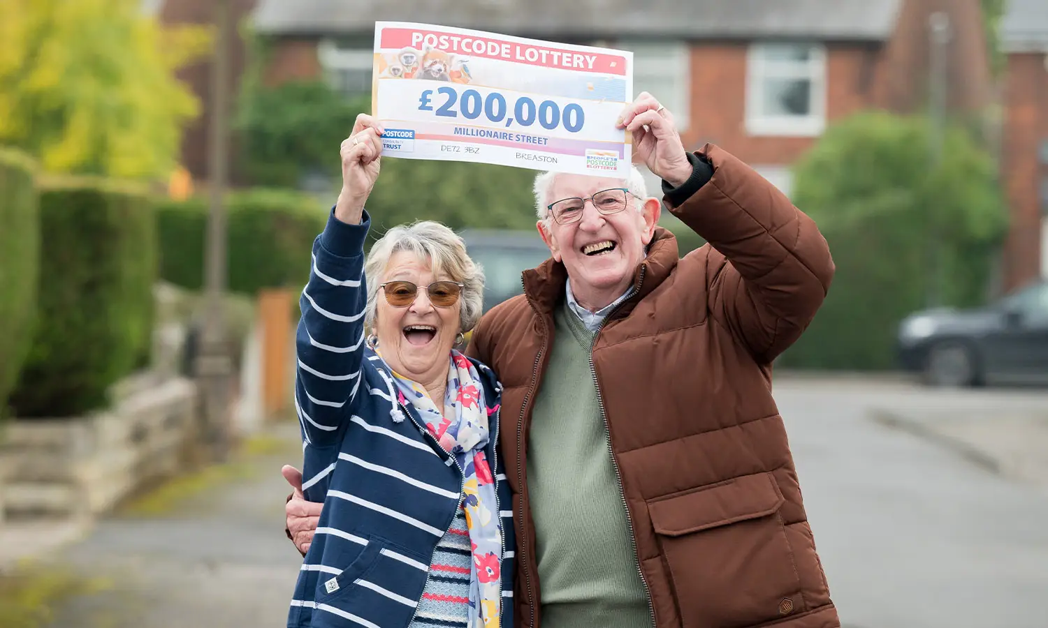 Margaret and George were buzzing (Postcode Lottery)
