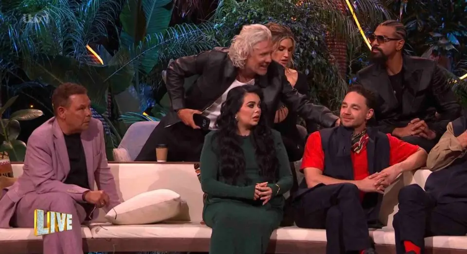 There was apparently another awkward moment between David Haye and Adam Thomas during an ad break (ITV)