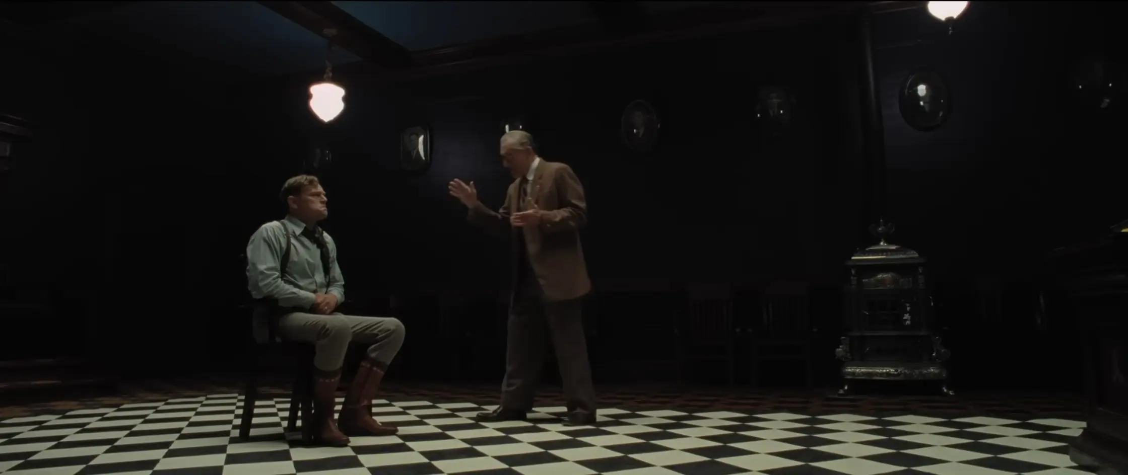 Leonardo DiCaprio wore butt padding during the shocking scene with Robert De Niro.